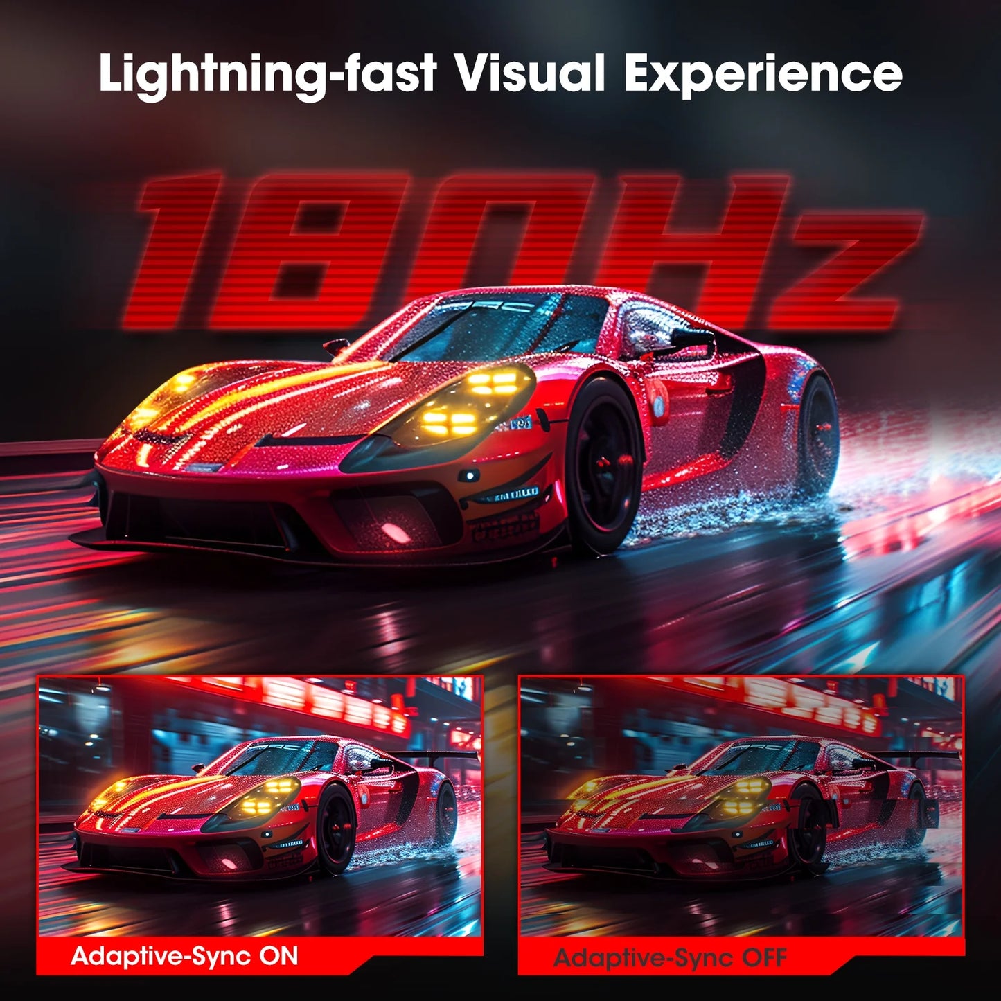 27 Inch 2K QHD 180Hz 1Ms Curved Gaming Monitor, Adaptive-Sync, Computer Monitor, Hdmi/Displayport, 27E6QCA