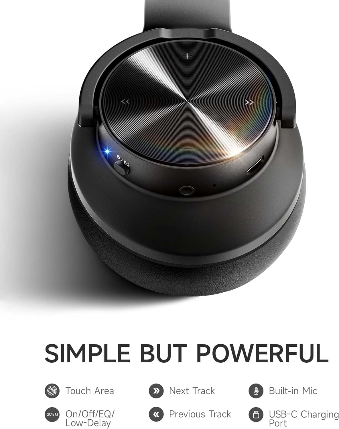 B8 Bluetooth Headphones, 120H Playtime Headphones Wireless Bluetooth