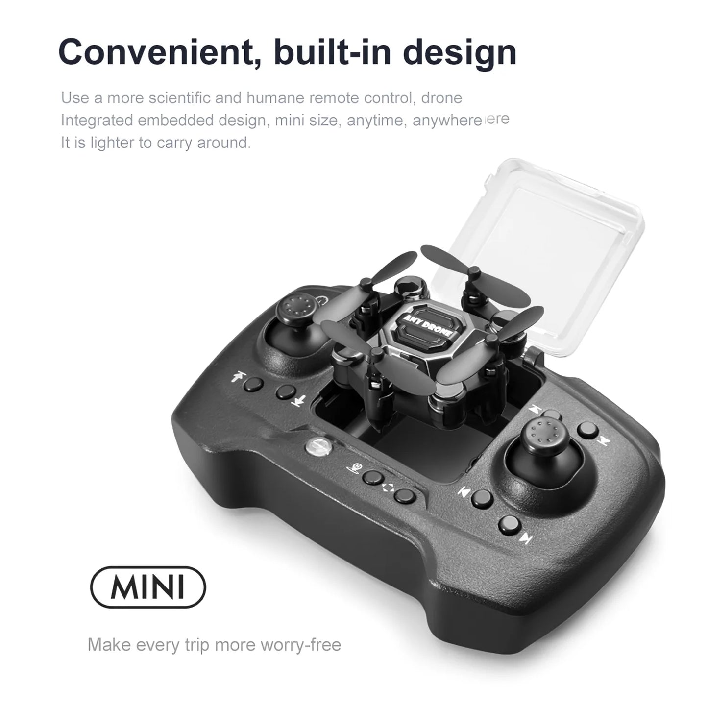 4K Foldable Mini Drone for Kids, Drone with Camera, Portable RC Quadcopter with Altitude Hold 3D Flips and Headless Mode Easy to Fly