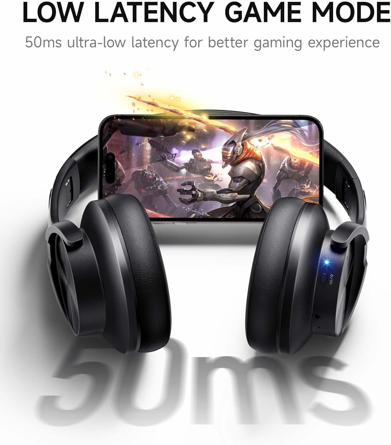B8 Bluetooth Headphones, 120H Playtime Headphones Wireless Bluetooth