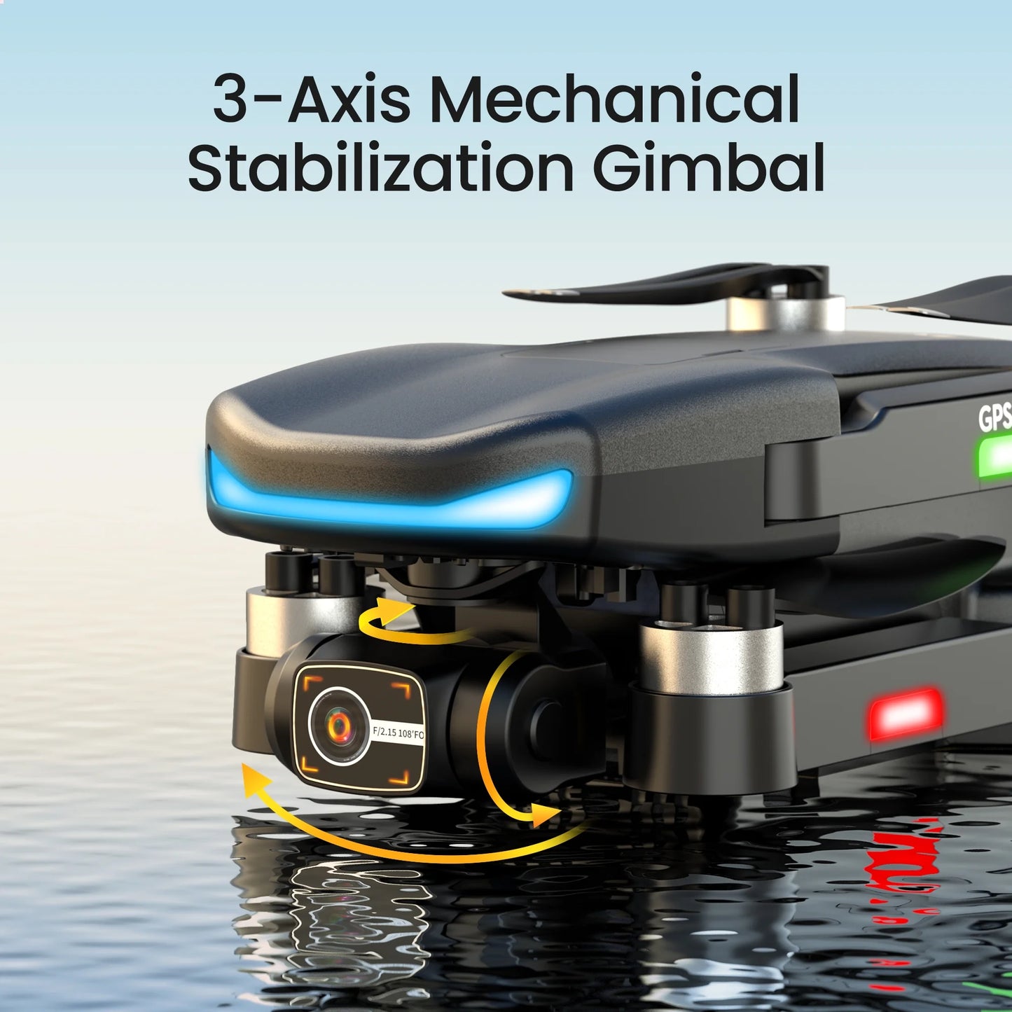 L800 Pro2 GPS Drone with 4K HD Camera for Adults and Beginners, 3-Axis Gimbal, FPV RC Quadcopter with Brushless Motor, 5G WIFI Transmission, 2 Batteries, Black