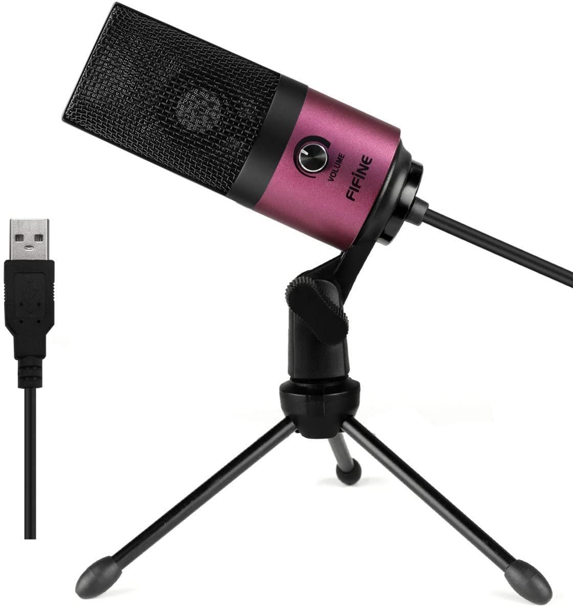 USB Podcast Condenser Microphone Recording on Laptop, No Need Sound Card Interface and Phantom Power-K669