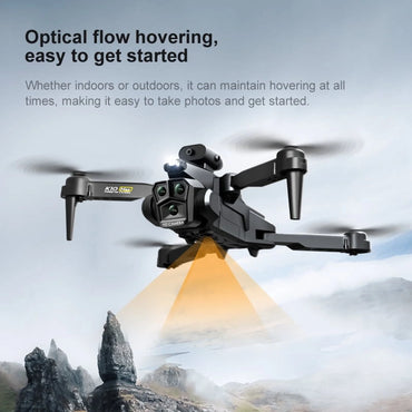 Drone with 3 Camera 1080P for Kids and Adults, RC Quadcopter Foldable FPV Drone for Beginners, 2 Batteries, Carrying Case