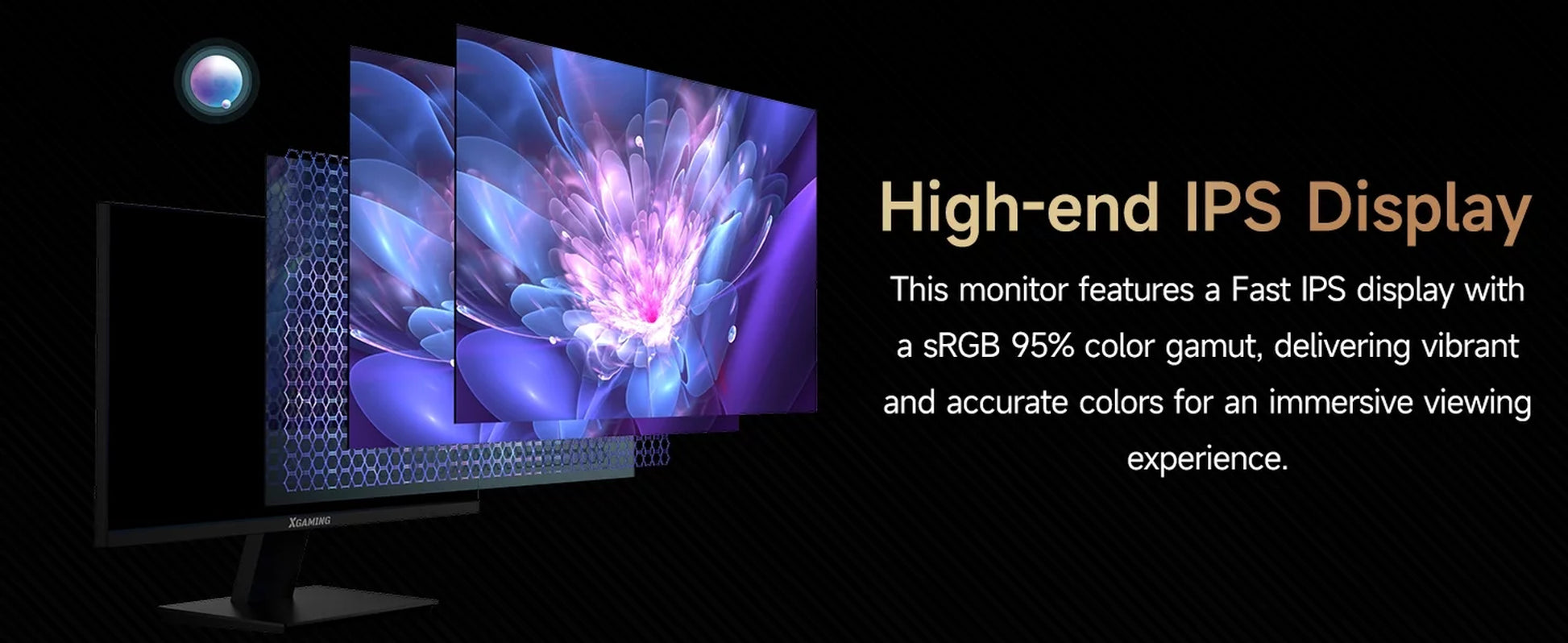 TMDTMD24S1 Ultra-Thin 24Inch 100Hz Computer Monitor, FHD 1080P LCD
