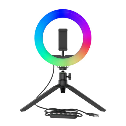 8" Tabletop RGB Ring Light with Tripod