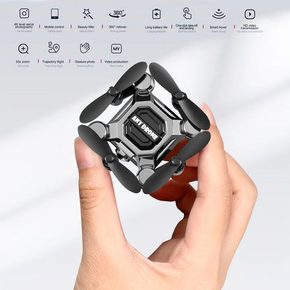 4K Foldable Mini Drone for Kids, Drone with Camera, Portable RC Quadcopter with Altitude Hold 3D Flips and Headless Mode Easy to Fly