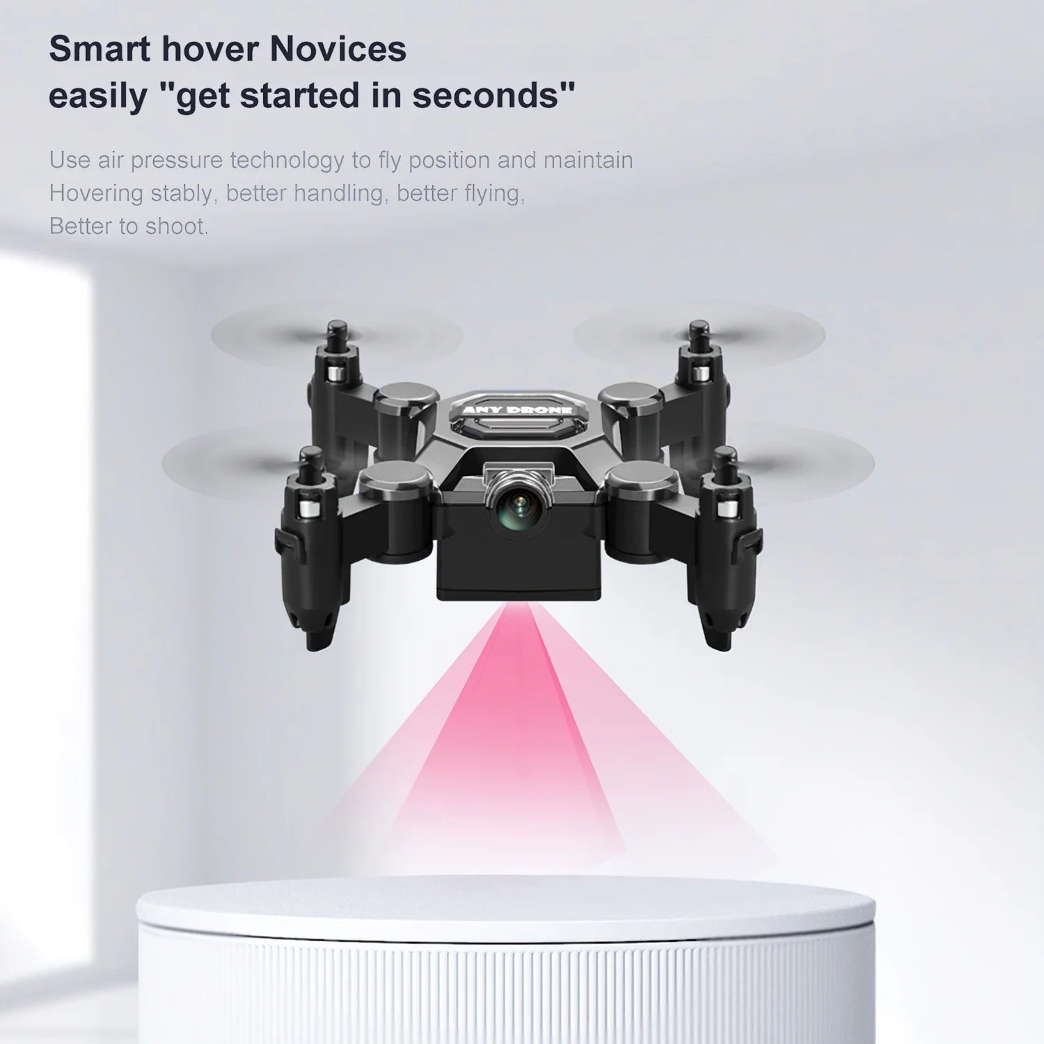 4K Foldable Mini Drone for Kids, Drone with Camera, Portable RC Quadcopter with Altitude Hold 3D Flips and Headless Mode Easy to Fly